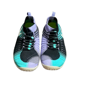 Nike Free Hyperfeel Cross Elite Flyknit Training Sneaker teal and purple 9.5